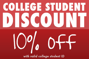 College Student Discount - 10% OFF